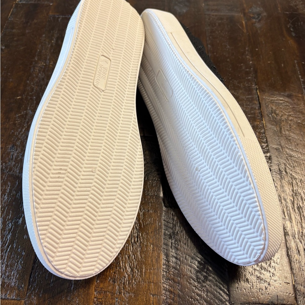 White Mountain Black Knit Slip-On Sneakers with Rhinestone Detail - Picture 3 of 3
